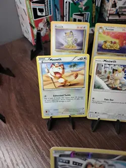 Pokemon TCG Meowth And Persian 8 Card Lot 2 (Reverse Holos) - Image 4