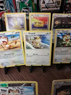 Pokemon TCG Meowth And Persian 8 Card Lot 2 (Reverse Holos) - Image 5