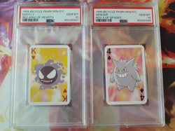 SEQUENTIAL 1999 Pokemon Gengar + Gastly Bicycle Mini Poker Playing Card PSA 10👁 - Image 1
