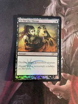 MtG Go for the Throat - LP Foil - FNM Promo - Image 1