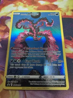 Galarian Moltres SWSH284 Black Star Promos Full Art Holo Pokemon TCG Near Mint - Image 1