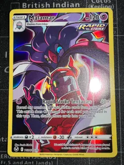 Pokemon TCG SWSH12 Silver Tempest - MALAMAR Trainer Gallery TG06/TG30 NM - Image 1