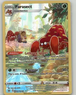 Pokemon SWSH11: Lost Origin Trainer Gallery Parasect #TG01/TG30 Ultra Rare - Image 1