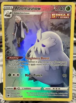 Abomasnow Trainer Gallery Ultra Rare - TG01/TG30 - Astral Radiance Pokemon 2022 - Image 1