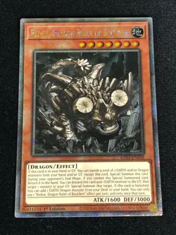 YUGIOH REDOX DRAGON RULER OF BOULDERS RA03-EN008 1ST 25TH QUARTER CENTURY - Image 1