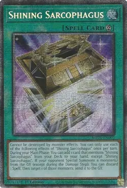 Yugioh! Shining Sarcophagus, MP25-EN005 2025, Starlight Rare, 1st Edition - Image 1