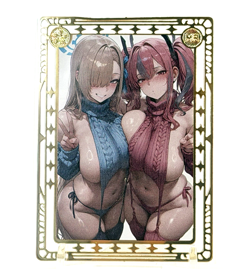 Goddess Story: Bremerton & Asuna (Azure Lane) Spicy Metal Anime Waifu CCG Card - Image 1