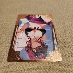 Kafka Honkai Star Rail Goddess Story Gold/Pink Metal Waifu Card Serial #64/100 - Image 4