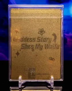 Lingerie Rem Ram Re:Zero Goddess Story Waifu Custom Gold Metal Card MSR Anime - Image 2