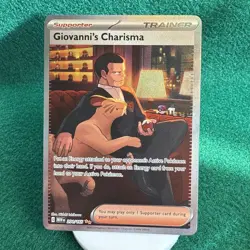 Pokemon Card Giovannis Charisma 204/165 Secret Rare Scarlet Violet Pokemon 151 - Image 1