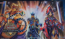Yugioh TCG OTS New Court of Cards Playmat King's Knight Queen's Knight Jack's Kn - Image 1