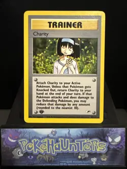 Pokemon Card Charity 99/132 Gym Heroes 1st Edition Rare WOTC Near Mint - Image 1