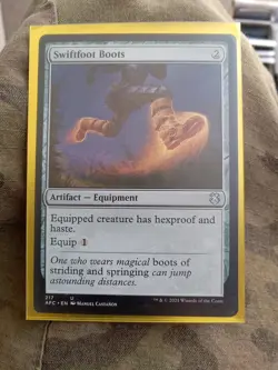Swiftfoot Boots - Commander: Adventures in the Forgotten Realms (AFC) - MTG - NM - Image 1