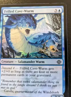 Frilled Cave-Wurm 0057 LCI Foil Common The Lost Caverns Of Ixalan MTG - Image 3