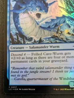 Frilled Cave-Wurm 0057 LCI Foil Common The Lost Caverns Of Ixalan MTG - Image 4