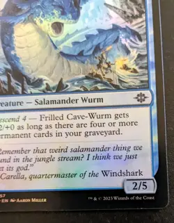 Frilled Cave-Wurm 0057 LCI Foil Common The Lost Caverns Of Ixalan MTG - Image 5