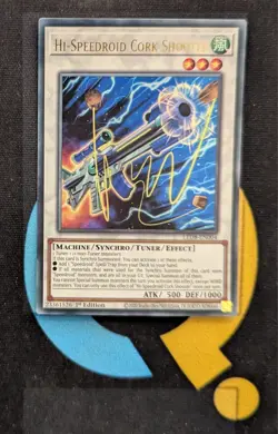 LED8-EN004 Hi-Speedroid Cork Shooter Ultra Rare 1st Edition YuGiOh - Image 1
