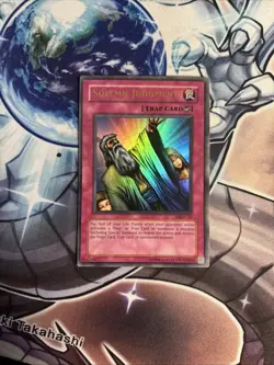 (21) Solemn Judgment Ultra Rare MRD-127 Unlimited Yu-Gi-Oh! TCG LP - Image 1
