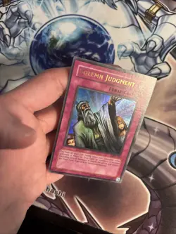 (21) Solemn Judgment Ultra Rare MRD-127 Unlimited Yu-Gi-Oh! TCG LP - Image 3