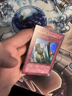 (21) Solemn Judgment Ultra Rare MRD-127 Unlimited Yu-Gi-Oh! TCG LP - Image 4