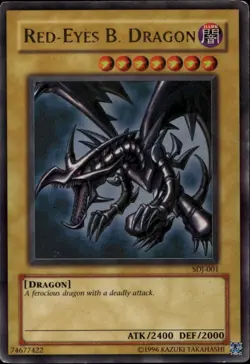 Red-Eyes B. Dragon Unl Ed Ultra Rare SDJ-001 Yu-Gi-Oh! - Image 1