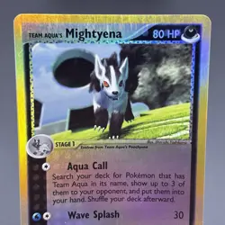Mightyena 30/95 Ex Team Magma Vs Aqua Reverse Holo Pokemon Card 2004 Aqua’s - Image 3