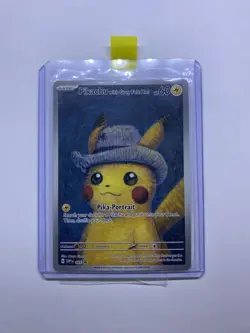 Pikachu with Grey Felt Hat SGS - Pokemon Card - Promo S&V- Van Gogh- SVP085- - Image 3