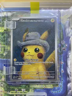 Pikachu with Grey Felt Hat SGS - Pokemon Card - Promo S&V- Van Gogh- SVP085- - Image 5