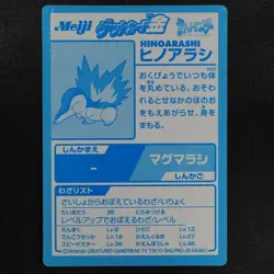 Pokemon Card Cyndaquil Meiji Get Card Gold HP50 Japanese Holo F6291 - Image 3