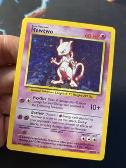 Mewtwo 10/102 Holo Rare Base Set Unlimited - Pokemon Card WOTC C MP - - Image 5