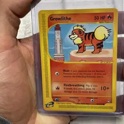 GROWLITHE - 80/147 - Aquapolis - Common - Pokemon Card - LP+ Vintage E-Reader - Image 1