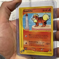GROWLITHE - 80/147 - Aquapolis - Common - Pokemon Card - LP+ Vintage E-Reader - Image 2