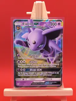 Espeon GX 61/149 Sun & Moon Base Set Ultra Rare Holo Pokemon Card - Image 2