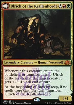 Ulrich of the Krallenhorde / Ulrich Uncontested Alpha 1x FOIL Eldritch Moon MINT - Image 1