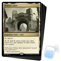 BALDUR'S GATE X4 Commander Legends: Battle For Baldur's Gate Magic MTG MINT CARD - Image 1