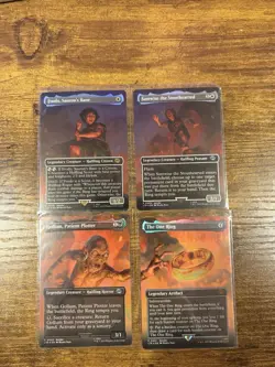 Mount Doom Scene [Set of 4] The Lord of the Rings: Tales of Middle-Earth FOIL - Image 1