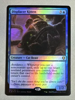 MTG / Displacer Kitten / CLB / #63 / FOIL / Rare / NM - Image 1