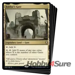 Baldur's Gate X4 M/NM Magic MTG Commander Legends: Battle For Baldur's Gate - Image 1