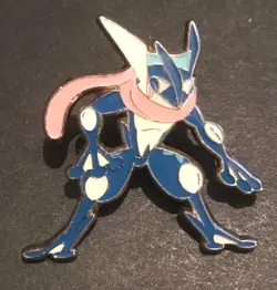 Greninja Pokemon Pin Badge Metal Shiny Enamel 2019 From Detective Pikachu Box - Image 1