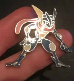 Greninja Pokemon Pin Badge Metal Shiny Enamel 2019 From Detective Pikachu Box - Image 3