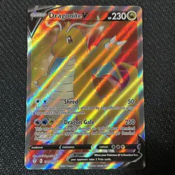 Pokemon TCG Dragonite V (Full Art) Near Mint Evolving Skies 191/203 - Image 1