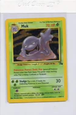 Muk 13/62 Fossil Holo Rare - Unlimited - Pokemon TCG - MP - Image 1