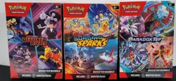 Pokemon Booster Bundles Destined Rivals Surging Sparks Paradox Rift LOT - Image 1
