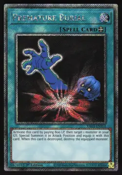 Premature Burial - RA03-EN103 - Platinum Secret Rare - Yugioh - Image 1