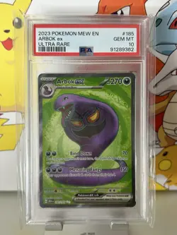 🔹PSA 10 GEM MINT🔹Arbok EX 185/165🔸Scarlet & Violet 151 English Pokemon Card - Image 1