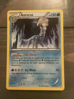 Pokemon English Aurorus 26/111 XY - Furious Fists Reverse Holo NM Pokemon Card - Image 1