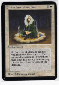 Circle of Protection: Blue Alpha Edition - ACTUAL CARD SHOWN - US SELLER - Image 1