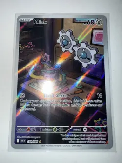Klink 139/086 Illustration Rare Pokemon Card TCG SV Black Bolt English NM MINT - Image 1
