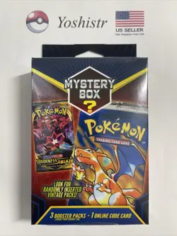 Pokemon Mystery Hanger Box Walmart 3 Booster Packs Vintage Cards Seeded 1:10 🔥 728192536908 - Image 1
