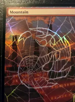 Mountain (Full Art) 0192 Foil Land Spider-Man Magic: The Gathering - Image 2